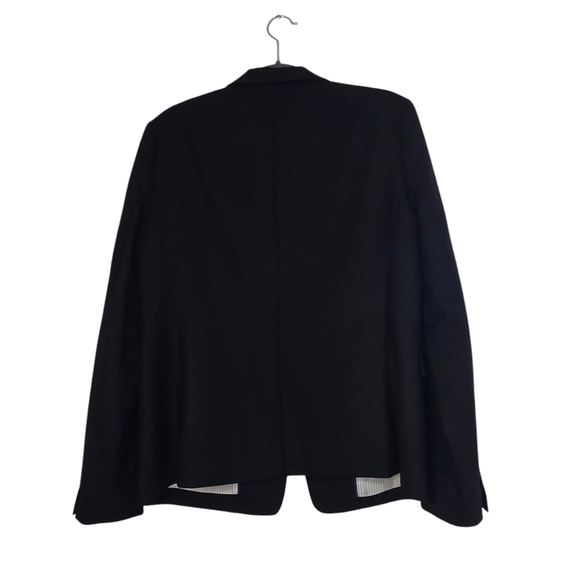 J. Crew Regent Blazer Wool Blend in Black Academia Preppy Equestrian Office Care - Picture 2 of 10